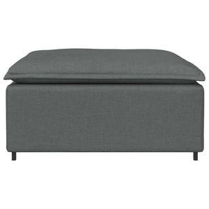Canapé modulaire en tissu gris foncé 100% polyester 39,4x39,4x18,9 po, produit de la catégorie Tabourets et poufs - Product Image 3