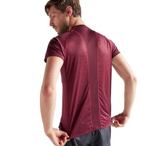 Chemises de sport pour hommes à manches courtes, coupe ajustée, entraînement, musculation, fitness, logo personnalisé, gym, séchage rapide, t-shirt uni à col rond - Product Image 3