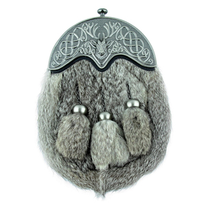 Kilt Sporran 100% en fourrure de lapin professionnelle, design durable et léger, dernières pampilles écossaises décontractées, double gaufrage, toutes couleurs - Product Image 1