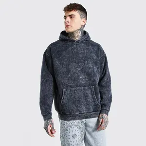 Wholesale bloco de cor vintage anti psiquiatra respirável soft tech fleece hoodies dos homens camisolas sopro impressão casual hoodie