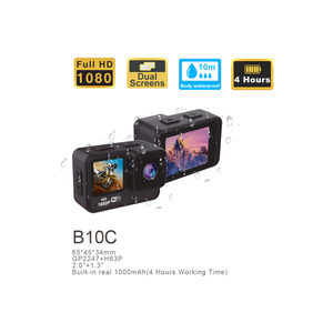 Caméra de plongée sportive à prix d'usine, étanche 30m, économique, mini-caméscope 2.0" double écran, ralenti 1080p HD 4K 140° - Product Image 6