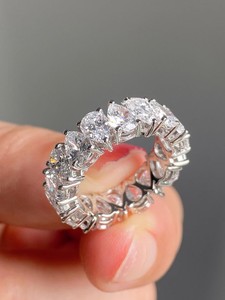 Anillo de Oro con Diamante Cultivado en Laboratorio, Corte Pera, Detalles de Hojas, Estilo Floral Vintage, Chapado en Rodio, Engaste de Garras, Joyería Fina de Lujo, Regalo - Product Image 4