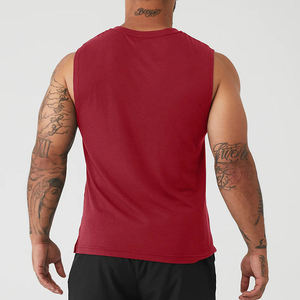 Men Gym Singlet Stringer Muscle Fit Tank Tops Fitness Workout Shirt Polyester Custom Design Men Gym Workout Tank Top Singlet - Product Image 3
