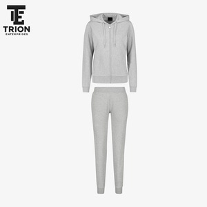 Ensemble de survêtement décontracté pour femme, coupe ajustée, confortable et respirant, avec sweat à capuche zippé et pantalon de jogging - Product Image 1