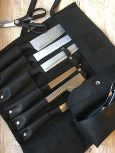 Sac à couteaux de chef classique en cuir véritable durable de haute qualité, portable, personnalisé, pour ranger les outils, professionnel LKR-0375 - Product Image 5