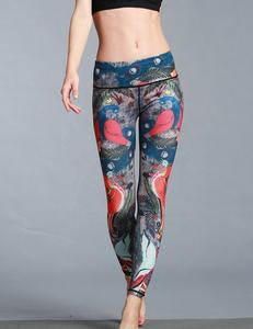 กางเกงเลกกิ้งเอวสูงสำหรับผู้หญิงเลกกิ้งออกกำลังกายเอวกลางควบคุมหน้าท้อง - Product Image 5