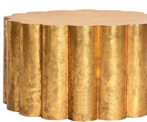 Mesa central lateral de metal de diseñador hecha a mano al por mayor accesorio más demandado de color dorado brillante con técnica pulida precio bajo - Product Image 5