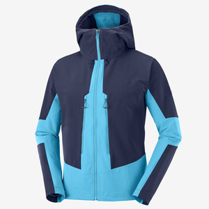 Veste coupe-vent pour homme, doublée polaire, imperméable, softshell, zippée, pour la randonnée en hiver - Product Image 1