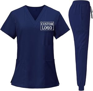 Nouvelle Arrivée 2026 – Ensemble de Blouses Médicales Personnalisables avec Logo pour Femmes, Col en V, Manches Courtes, Uniforme d'Infirmière, Pantalon Jogger Extensible 4 Directions, Tenue d'Hôpital - Product Image 6