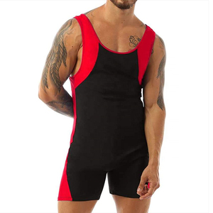 Professional Custom High Elastic Wrestling <b>Singlets</b> for Men Printed <b>Weightlifting</b> and Wrestling Uniform Manufacture In Pakistan - Product Image 4