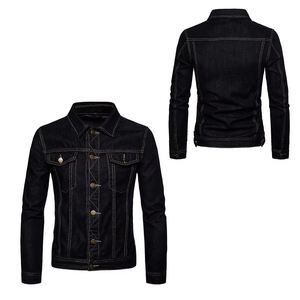Wholesale <b>Denim</b> <b>jacket</b> for men High Street <b>Custom</b> Men's <b>Denim</b> <b>Jacket</b> Latest Style With High Quality <b>Denim</b> - Product Image 1