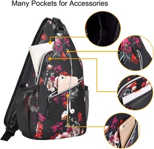 Fully Sublimated Cross Body Backpack for Travel Hiking Daypack Crossbody Shoulder Chest Bags - Product Image 3