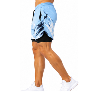 Shorts de bain premium pour hommes avec poches étanches, séchage rapide, tissu extensible léger – Fournisseur personnalisé - Product Image 3