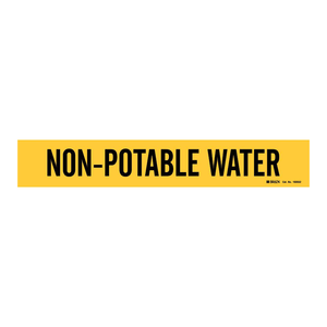 Marcador de Tuberías de Agua No Potable Autoadhesivo Brady para Líneas de Agua Industriales - Product Image 1