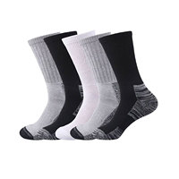 Chaussettes de sport d'hiver haut de gamme pour hommes, en nylon tricoté de haute qualité, avec logo personnalisé sur le bord, antidérapantes, durables et respirantes