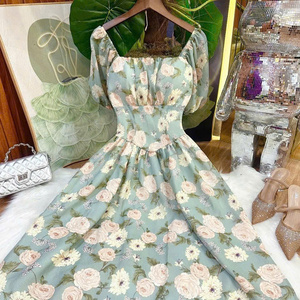 Elegante Vestido Largo de Seda para Mujer, Modelo 2026, Manga Corta, Estilo Informal, Natural, Formal, para Diversas Ocasiones - Product Image 2