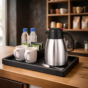 silver Glass Coffee Server with Matte Finish Insulated Design for Beverage Service Zone - Product Image 4