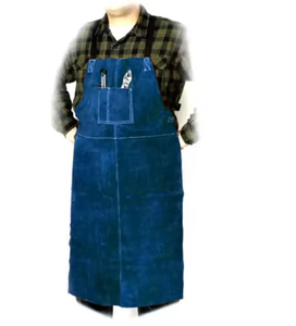 Tablier moderne en cuir Crazy Horse et fer noir, ceintures réglables, imperméable et résistant à l'huile, personnalisable, pour la sécurité au jardin, best-seller - Product Image 6