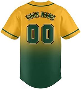 Nouveau maillot de baseball imprimé tendance, personnalisé avec le nom et le numéro de l'équipe, chemise pour fans de sport, maillot unisexe pour hommes et femmes - Product Image 4