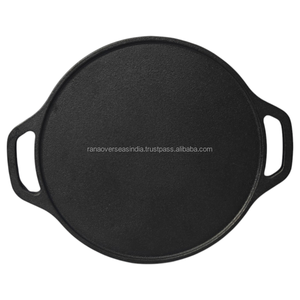 Cast Iron Non-Stick Pre-Seasoned Eco-Friendly Heavy Duty Dosa Tawa Flat Griddle <b>Pan</b> for Roti Chapati Pancake & Crepe Cooking - Product Image 3