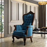 Canapé 2 places en tissu de teck de style moderne et luxueux OEM ODM cadre en bois classique de haute qualité pour hôtel maison salon classique