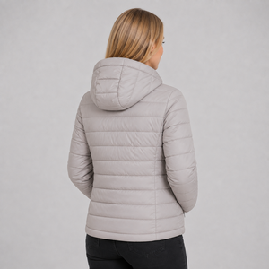 Chaqueta Acolchada de Alta Calidad para Mujer, Abrigo de Invierno Ligero y Cálido, con Logotipo Personalizado, Cremallera Completa, Capucha, Ropa Exterior Informal, Venta al Por Mayor - Product Image 2