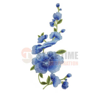 Broderie florale de haute qualité sur base en tissu durable avec un magnifique travail de fil, badges décoratifs brodés de fleurs - Product Image 2