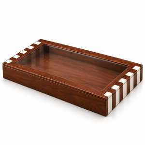 Boîte à chocolat en acrylique de haute qualité avec couvercle à motif découpé en métal pour mariages et cadeaux haut de gamme, tailles et couleurs personnalisées disponibles - Product Image 3