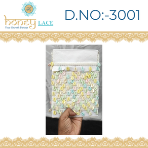 Accesorios de Novia con Bordado Floral Colorido, Material JARI Ecológico, Encaje de Miel con Detalles Intrincados y Patrón 3D (Zapatos) - Product Image 4