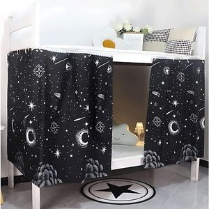 Tenda Decorativa per Letto Singolo a 2 Pannelli con Copertura per la Protezione della Privacy per Dormitorio - Product Image 3