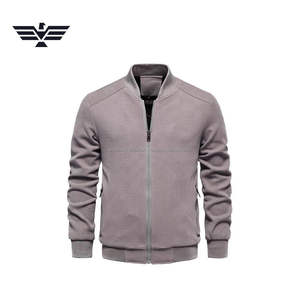 Chaqueta Vaquera Casual de Invierno para Hombre, Color Personalizado, Cuello Alto, Logotipo Frontal con Lona Texturizada, Ligera, Tinte Liso - Product Image 4