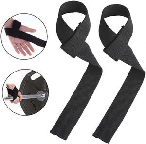 Sangles de poignet de musculation en néoprène et coton rembourré, robustes, avec logo personnalisé, pour hommes, pour soulever des poids et faire des deadlifts, modèle 2026 - Product Image 4