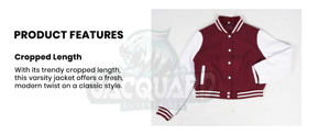 Veste universitaire pour femmes, marque privée, prix compétitif, étiquette personnalisée, nouvelle collection, vestes courtes, fabriquées au Pakistan - Product Image 6