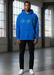 Sudadera con Capucha Premium Personalizada con Pedrería para Hombre, 500 g/m², Felpa Francesa, Corte Holgado, Lavado Ácido, Estilo Urbano, Peso Pesado, OEM - Product Image 2