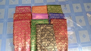 High End Organic Eco-Friendly Brocade Jacquard Silk Fabric Bridal Gown Traditional Clothing <b>Sofa</b> Upholstery Cushion <b>Cover</b> - Product Image 4