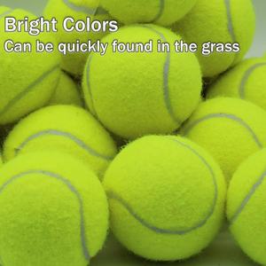 Yellow Rubber Tennis <b>Balls</b> with Rope High <b>Bounce</b> Training Sports <b>Ball</b> for Practice Competition Pet Play - Product Image 2