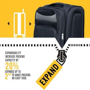 Set di 2 Zaini Neri Moderni Leggeri e Impermeabili con Serratura TSA e Ruote Girevoli per Viaggi Facili e Vacanze - Product Image 3
