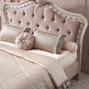 Hot Sale Mandarin Oriental Luxury Classic Soft <b>Pink</b> Bedroom Set Upholstered Bed Elegant Feminine Royal Furniture - Product Image 5