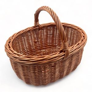 Cesta Decorativa de Mimbre y Ratán de Alta Calidad para Almacenamiento de Frutas y Verduras, Cesta de Madera para la Cocina o Mesa de Comedor - Product Image 6