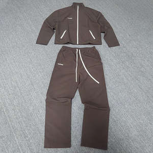 Conjunto de Pantalones Cortos Holgados para Hombre 2026, Lona Sólida 100% Algodón, Transpirable, Ecológico, con Capucha, Personalizado, 2 Piezas, Ropa Deportiva de Invierno - Product Image 1