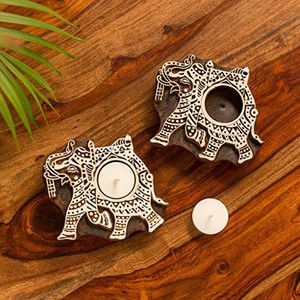 เชิงเทียนไม้ชีแชมแกะสลักลายจาลี ขายส่ง |   โคมไฟตกแต่งสไตล์ดั้งเดิม - Product Image 2