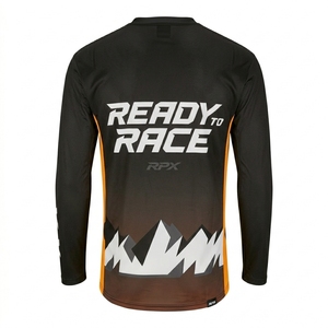 Jersey de Motocross Sublimado Personalizado de Manga Larga, Ropa Deportiva de Secado Rápido para Carreras Todoterreno, Jersey de Motocicleta - Product Image 3