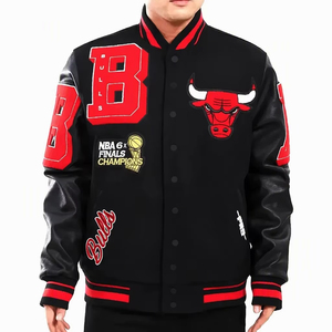 Chaqueta Varsity de Béisbol de Lana con Logotipo Personalizado de Alta Calidad, Resistente al Viento y Rellena de Plumón para Hombre, Venta al Por Mayor Económica de Fábrica - Product Image 4