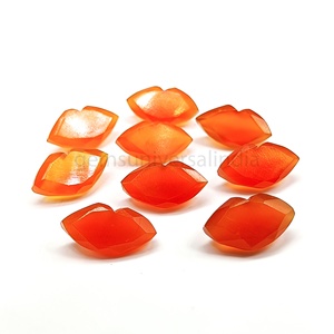 Cuentas de piedra preciosa de cornalina natural talladas a mano con forma de labios lisos para la fabricación de joyas, 15x9mm, abalorios sueltos de labios tallados, a granel. - Product Image 5