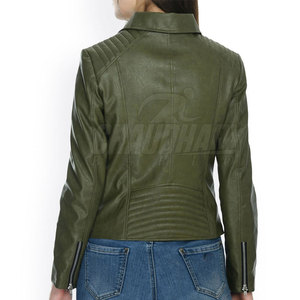 Veste en cuir pour femme, taille adulte, vêtements décontractés, fabrication de qualité supérieure, veste en cuir véritable - Product Image 2