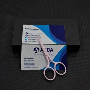 Bán Buôn Chất Lượng Cao Tùy Chỉnh Thêu Kéo Ưa Thích In Kim Chỉ Màu Hồng Tráng Kéo 3.5" - Product Image 6