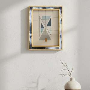 Hand Crafted Horn Inlay Photo Frame : Brass Trim, Wall & <b>Table</b> top Display For Home Decor - Product Image 3