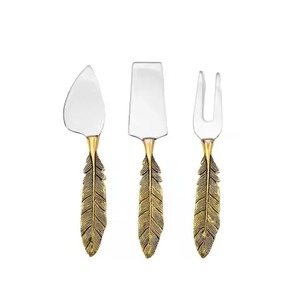 ชุดมีดเสิร์ฟชีสสไตล์ร่วมสมัย ทำจากสแตนเลส พร้อมอุปกรณ์ตัดชีสและอุปกรณ์เสริมสำหรับเสิร์ฟในครัว - Product Image 2