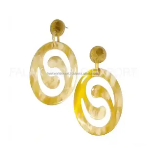New fancy buffalo horn earrings supper quality with new design For womens party From Falak World Export
