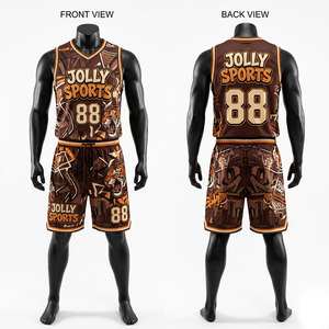 Ensemble short et maillot de basket-ball pour homme, respirant, en polyester mesh, rose et noir, avec empiècements latéraux, sublimation, logo personnalisé. - Product Image 4